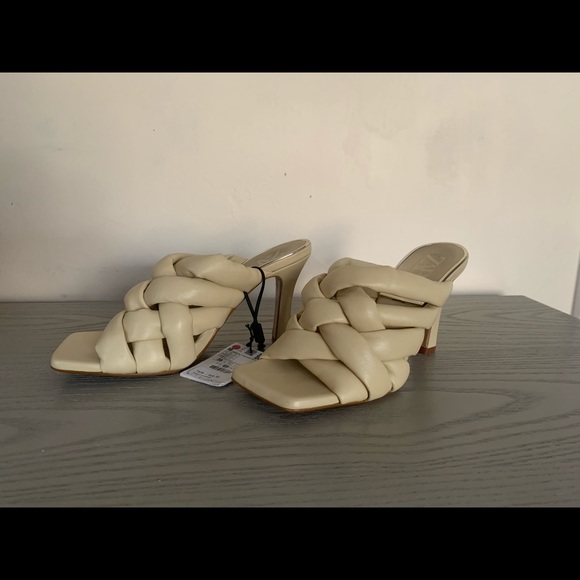 Zara quilted braided leather heel - Picture 5 of 6